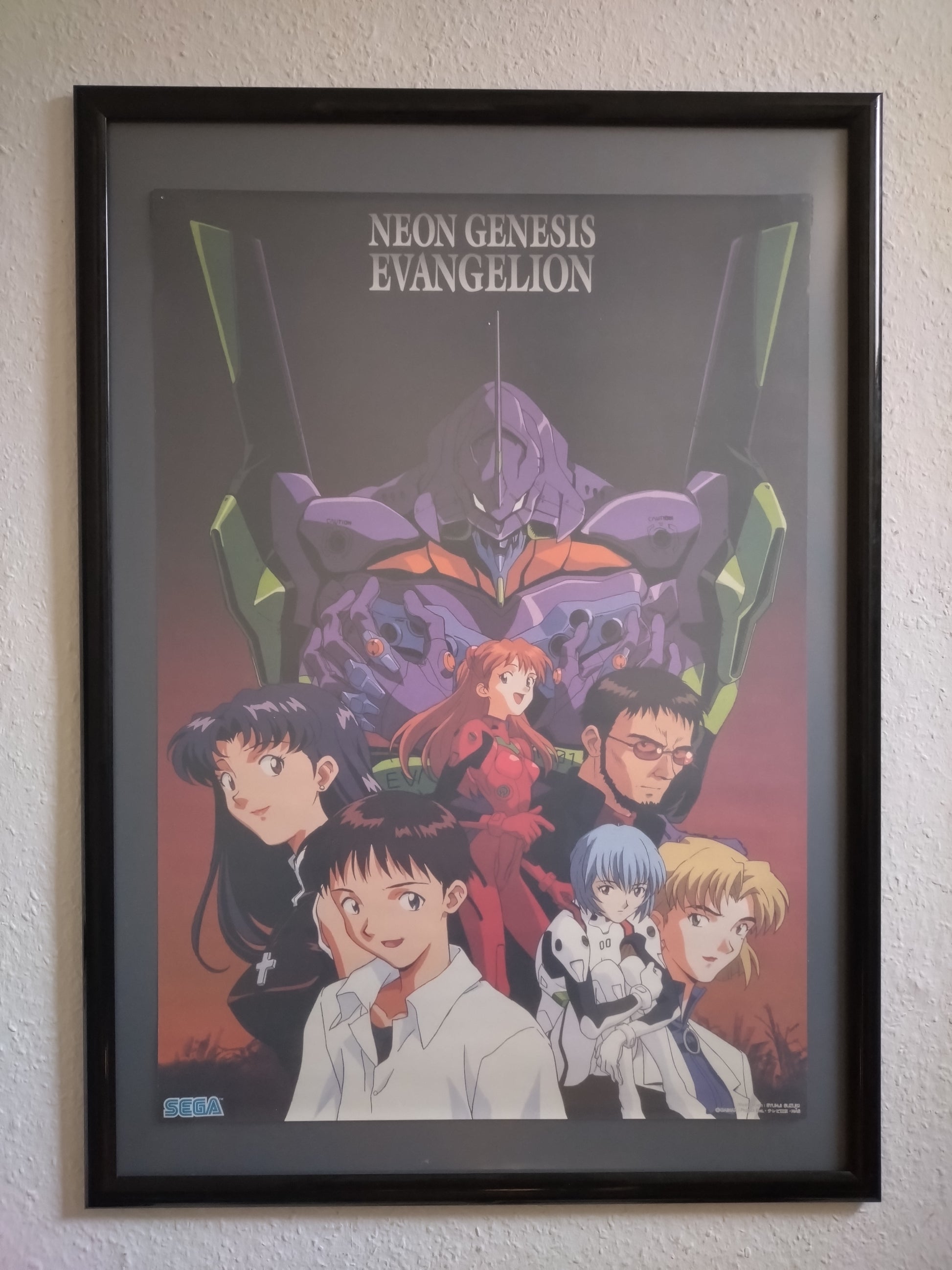 "Neon Genesis Evangelion" "SEGA" Arcade Game Prize Poster Original 2000's B2 Size (51 x 73cm) #52